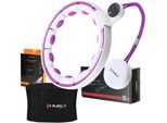 Set Magnetico Hula Hop Bianco/Viola Hhm17 Con Contatore Hms + Cintura Dimagrante Br163 Nero