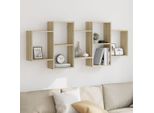 Vidaxl Scaffale A Muro Rovere Sonoma 159X18X65 Cm Materiale A Base Di Legno