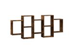 Vidaxl Scaffale Da Parete In Rovere Fumé 159X18X65 Cm Materiale A Base Di Legno