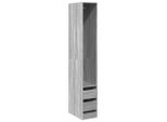 Vidaxl Armadio Grigio Sonoma 30X50X200 Cm Materiale A Base Di Legno