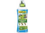 Algoflash - Concime Liquido Per Prato -, 3 Effetti, Adatto All'agricoltura Biologica, Diluito, Per 100 M², 1 L, ALGAZBIO1000