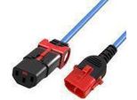 Act C13 - C14 Dual Iec Lock Blau 3 M, 3 M, C13-Coppler, C14-Coppler, 250 V, 10 A