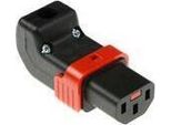 Act C13 Iec Lock+ Connettore Angolare Ricablato Verso L'alto O Verso Il Basso Nero, PA130100DBK (SFO67A)