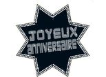 Decorazione Da Parete Stella Happy Birthday Vip 34 X 32 Cm Nero - Taglia Unica