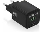 Caricatore Da Parete Aisens ASCH-30W2P038-BK Nero Colorato 33 W (1 Unità)