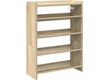 Vidaxl Portascarpe In Rovere Sonoma 60X25X81 Cm Materiale A Base Di Legno