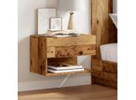 Vidaxl Comodino A Parete In Legno Antico