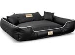 Letto Per Cani Kingdog Eco Leather 115X95 Cm Personalizzabile Estraibile Antiscivolo Nero