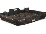 Letto Per Cani Kingdog 115X95 Cm Personalizzato Impermeabile Ossa Dorate