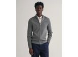 Gant 8040524 Pullover Con Zip Integrale Grigio L Uomo Grigio L