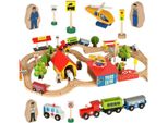 Locomotiva Del Treno In Legno City 69El