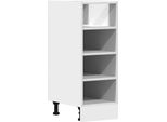 Vidaxl Armadio Base Riga Bianco 30X44,5X81,5 Cm Materiale A Base Di Legno
