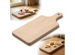 Tagliere Tradizionale In Legno Con Manico | 33Cm X 14Cm | Legno Di Faggio