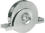 Ruota Con Supporto Interno - 1 Cuscinetto A Sfera - Gola A V - Ø 100 Mm - Ibfm - 393100