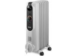 De'longhi TRRSE0715, Riscaldatore Elettrico Istantaneo A Olio, Olio, Interno, Pavimento, Grigio, Prestazioni