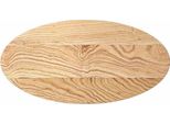 Vidaxl Piano Del Tavolo 80X40X2 Cm In Rovere Massiccio Ovale