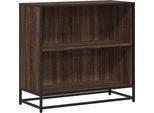 Libreria In Legno Effetto Rovere Marrone 80,5X35X76 Cm