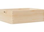 Vidaxl Scatola Di Legno Con Maniglie 40X30X13 Cm In Legno Di Pino Massiccio