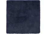 Vidaxl Tappeto Shaggy A Pelo Alto Navarra Blu Navy 240X240 Cm Poliestere