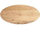 Vidaxl Piano Del Tavolo 120X60X2 Cm In Rovere Massiccio Ovale