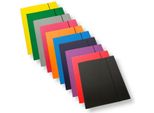 Cartella A4 Con Elastico, Laminato Misto 350Gsm (10 Pz)