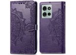 Motorola Moto G75 Sleeve - Pelle Finta - Flip Cover Imoshion - Viola