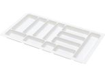 Vaschetta Portaposate Per Cassetto Da 90 Cm In Plastica Traffico Bianco 800 - 840 Mm