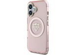 Etui Guess Iml Metal Mountain Logo Magsafe Do Iphone 16 RóżOwy