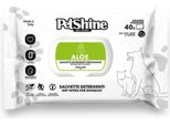 Salviette Umidificate Per Animali Domestici Porrini Aloe Vera 40 Pezzi