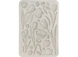 Stamperia Stampo In Silicone Stampaggio Colata Stampo, Art Of Travelling Tulipani