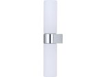 Lampada Da Parete Bianca Cromata Verticale Natalie 2Xg9 10W IP44 Nowodvorski