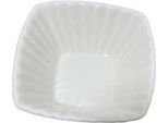 Set Di 3 Piatti Da Portata Quadrati Koopman-Excellent Houseware, Vetroceramica, 9X9X4,3 Cm, Bianco