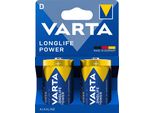 Varta Batterie Longlife Power Alcaline D Mono LR20 1,5V 1Bli=2Stk