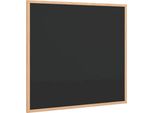 Vidaxl Lavagna Con Cornice In Legno Di Pino Massiccio Nero 60 X 55 Cm