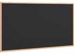 Vidaxl Lavagna Con Cornice In Legno Di Pino Massiccio Nero 100 X 55 Cm