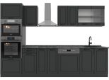 Vicco Cucina Componibile R-Line, 300 Cm Con Armadio Alto, Pl Antracite, Casa Di Campagna Antracite/Antracite