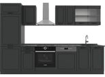 Vicco Cucina Componibile R-Line, 300 Cm , Pl Antracite, Casa Di Campagna Antracite/Antracite