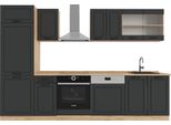 Vicco Cucina Componibile R-Line, 300 Cm , Pl Rovere, Antracite Casa Di Campagna/Rovere Dorato