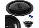 Coperchio Smaltato Orion Per Bollitore Per Gulasch Coperchio Smaltato Nero 34 Cm