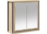 Vidaxl Pensile Da Bagno Con Specchio Rovere Sonoma 60X21X60 Cm