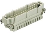 09330242616 Harting Han 24ES Inserto A Pin (M) Collegamento A Morsetto A Gabbia, 24 Pin+Pe 500V, 16A - 1 Pezzo