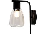 Lampada Da Parete In Vetro Nero Chiaro Moldo 1Xe27 40W CA21-35110 Candellux
