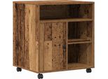 Vidaxl Supporto Per Stampante In Legno Recuperato 60 X 50 X 67 Cm Materiale A Base Di Legno