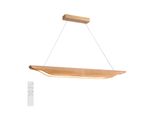 Zmh Lampada A Sospensione Led Lampada A Sospensione In Legno Tavolo Da Pranzo Lampada A Sospensione Design Moderno Sala Da Pranzo Lampada 90CM Dimmerabile Con Telecomando Lampada A Sospensione Altezza Regolabile Per Sala Da Pranzo Soggiorno Camera Da Letto Cucina