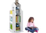 Ybaymy Libreria Rotante A 360°, Scaffale A 3 Livelli Per Bambini, Libreria Da Terra, Libreria Studio, Camera Da Letto, Soggiorno Ufficio