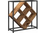 Vidaxl Portabottiglie In Legno Vecchio 51 X 18 X 52,5 Cm Materiale A Base Di Legno