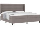 Vidaxl Letto A Molle Con Materasso Taupe 200 X 200 Cm In Tessuto
