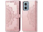 Motorola Moto G05/Motorola Moto E15 Coperture - Pelle Finta - Custodia A Conchiglia Imoshion - Oro Rosa
