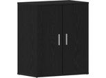Vidaxl Scarpiera Look Rovere Nero 60 X 35 X 70 Cm Materiale In Legno