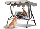 Jayseuw Tettuccio Parasole Di Ricambio Universale Per Altalena Hollywood A 3 Posti Rivestimento Di Ricambio Per Tettuccio Parasole Altalena Tettuccio Telo Beige 210X145 Cm